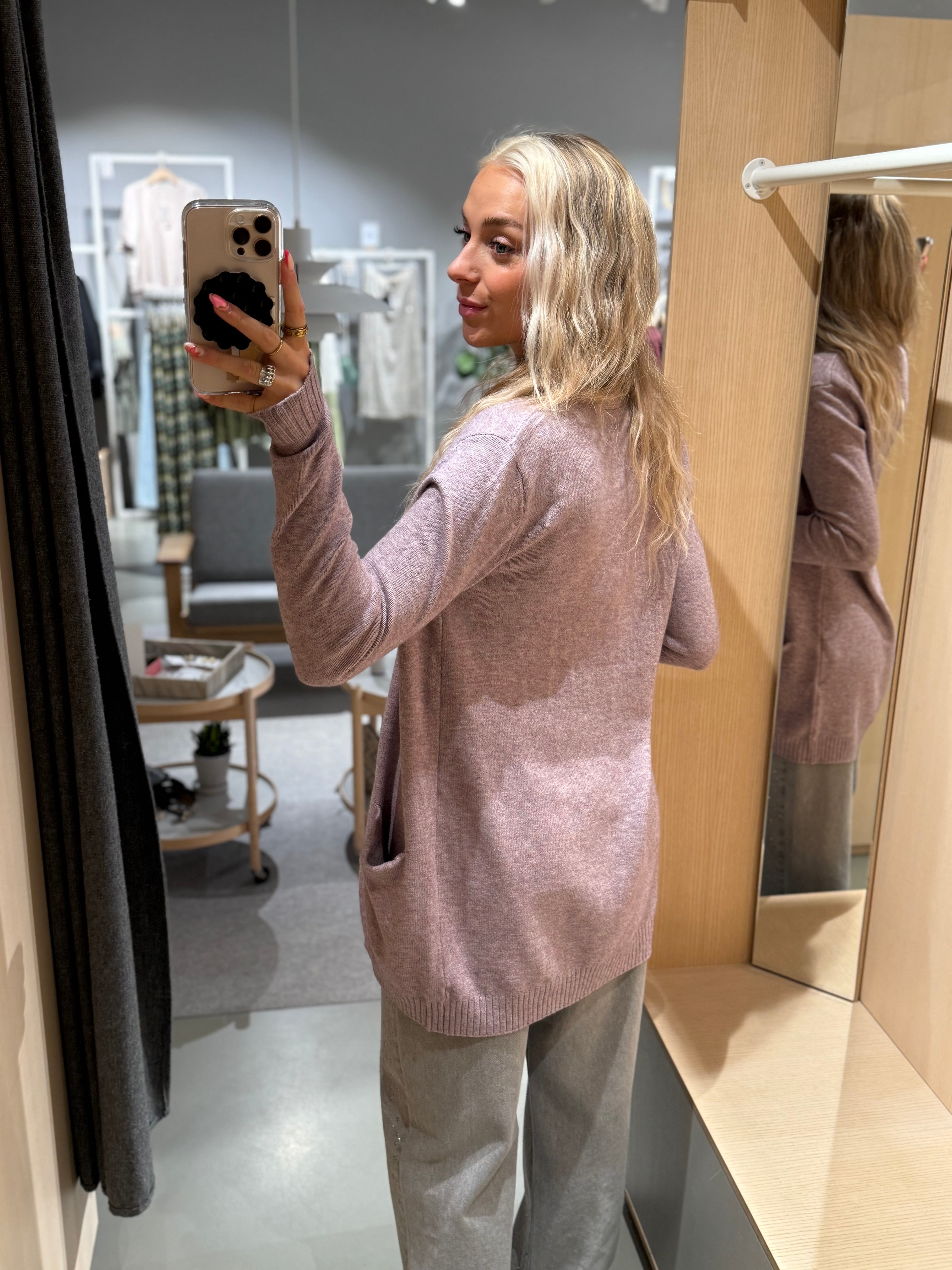 VIRIL Knit Cardigan - Toadstool